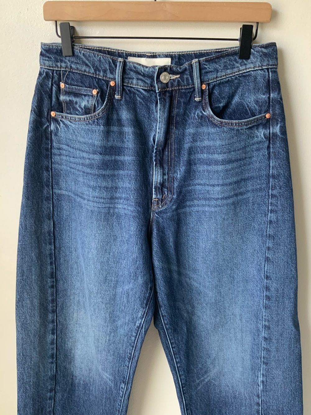 MOTHER SUPERIOR Jeans Half-Pipe Ankle Did You Bring Me Anything Blue Size 28 - Picture 4 of 13